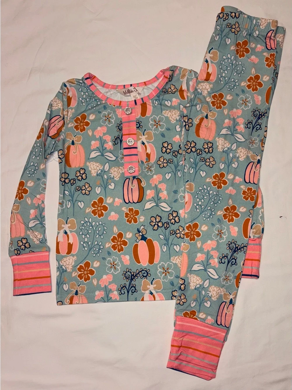 Matilda Jane Pumpkin Parade Pajama set sz 5T NWT